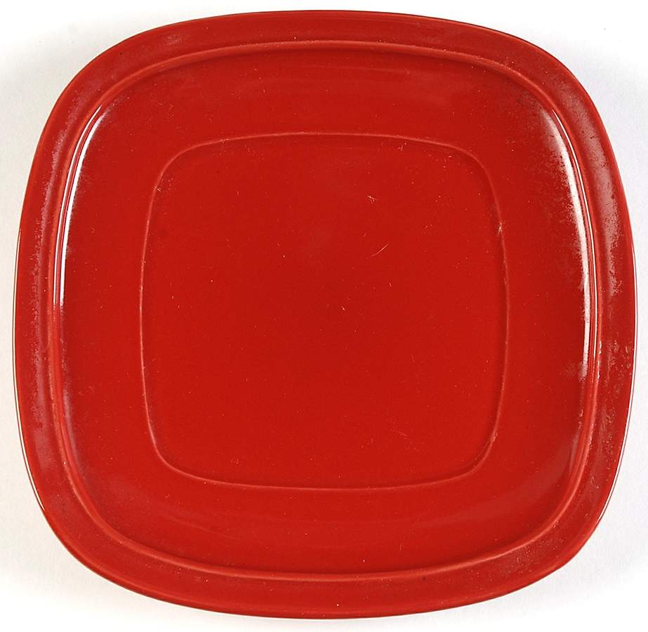 Canopy Cranberry (Square) Salad Plate by Home Trends-1
