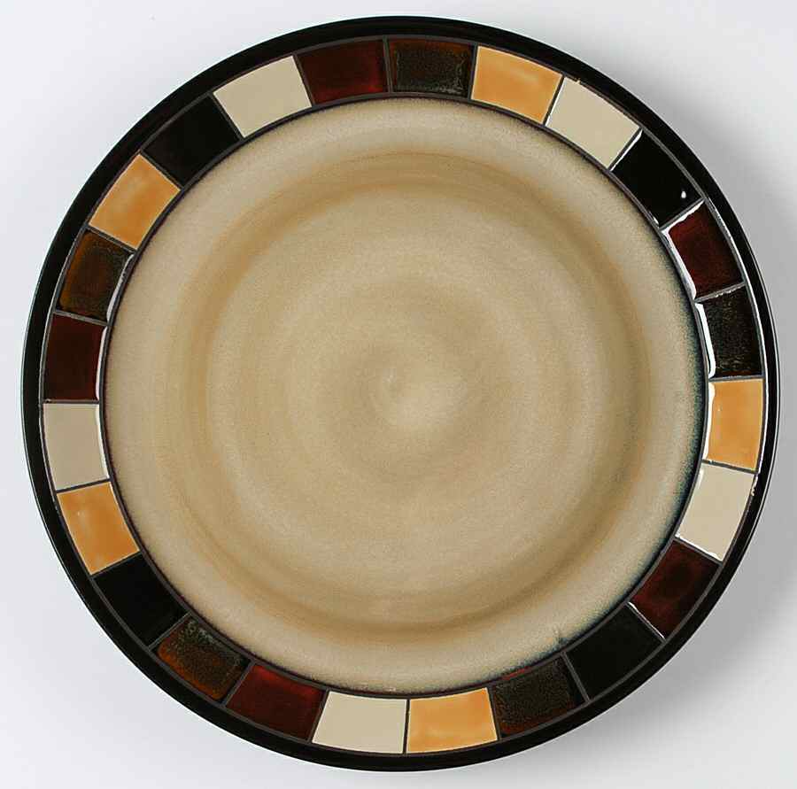 Mosaic Tile 12" Chop Plate (Round Platter) by Home Trends-1