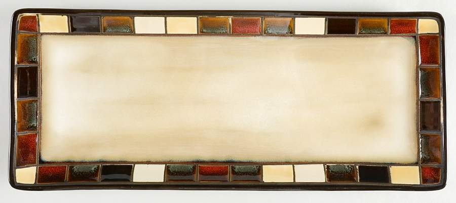 Mosaic Tile Bread Tray by Home Trends-1