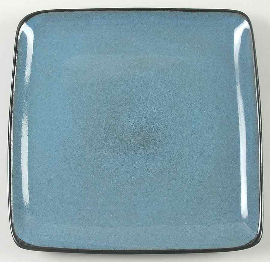 Rave Sky Blue (Square) Dinner Plate by Home Trends-1