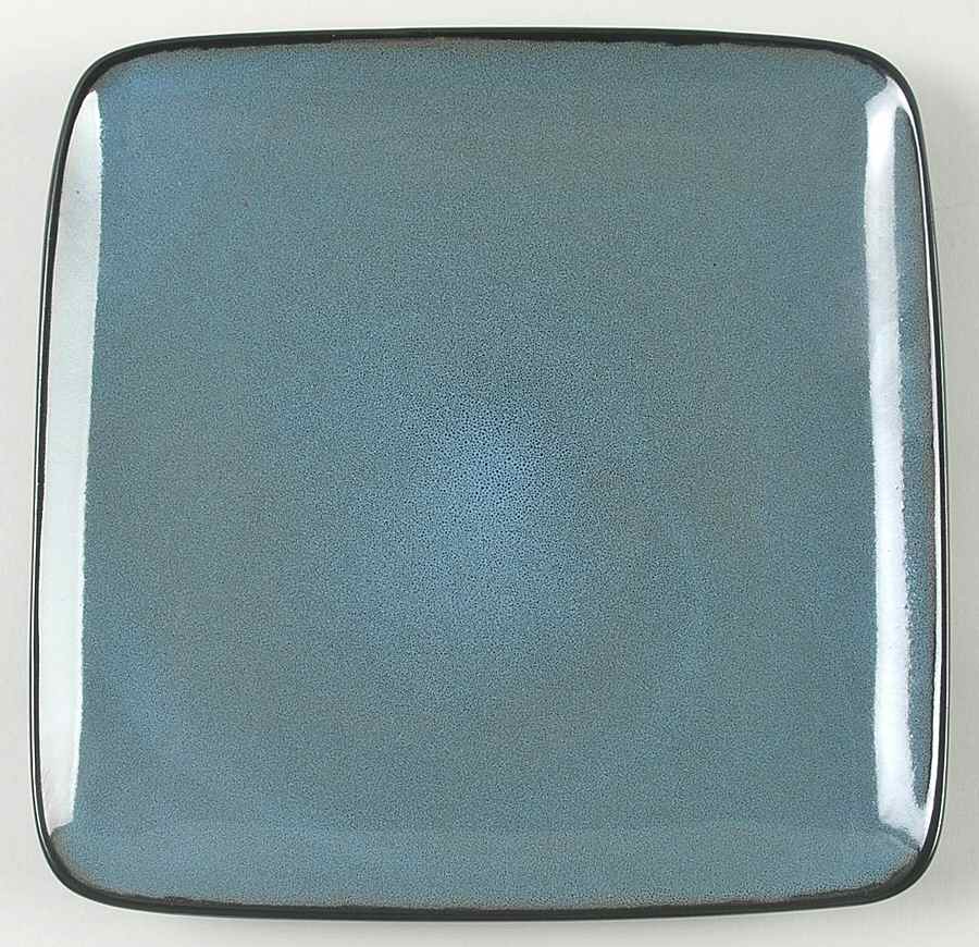 Rave Sky Blue (Square) Salad/Dessert Plate by Home Trends-1
