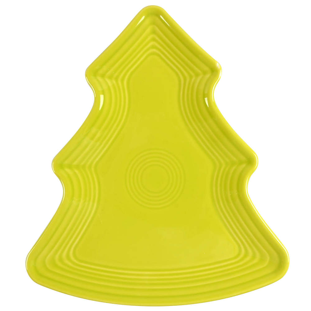 Fiesta Lemongrass (Intro 2009) Tree Shaped Plate by Homer Laughlin -1