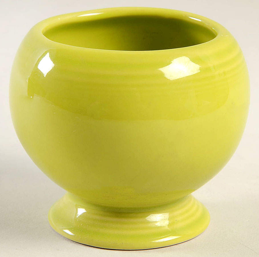 Fiesta Lemongrass (Intro 2009) Individual Sugar Bowl No Lid by Homer Laughlin -1