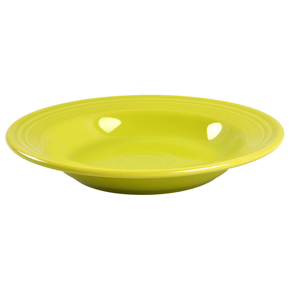 Fiesta Lemongrass (Intro 2009) Large Rim Soup Bowl by Homer Laughlin -1