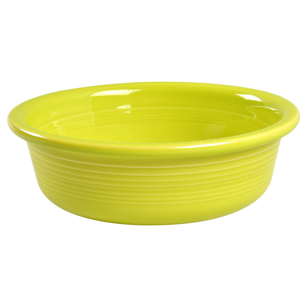 Fiesta Lemongrass (Intro 2009) 7" Round Vegetable Bowl by Homer Laughlin -1