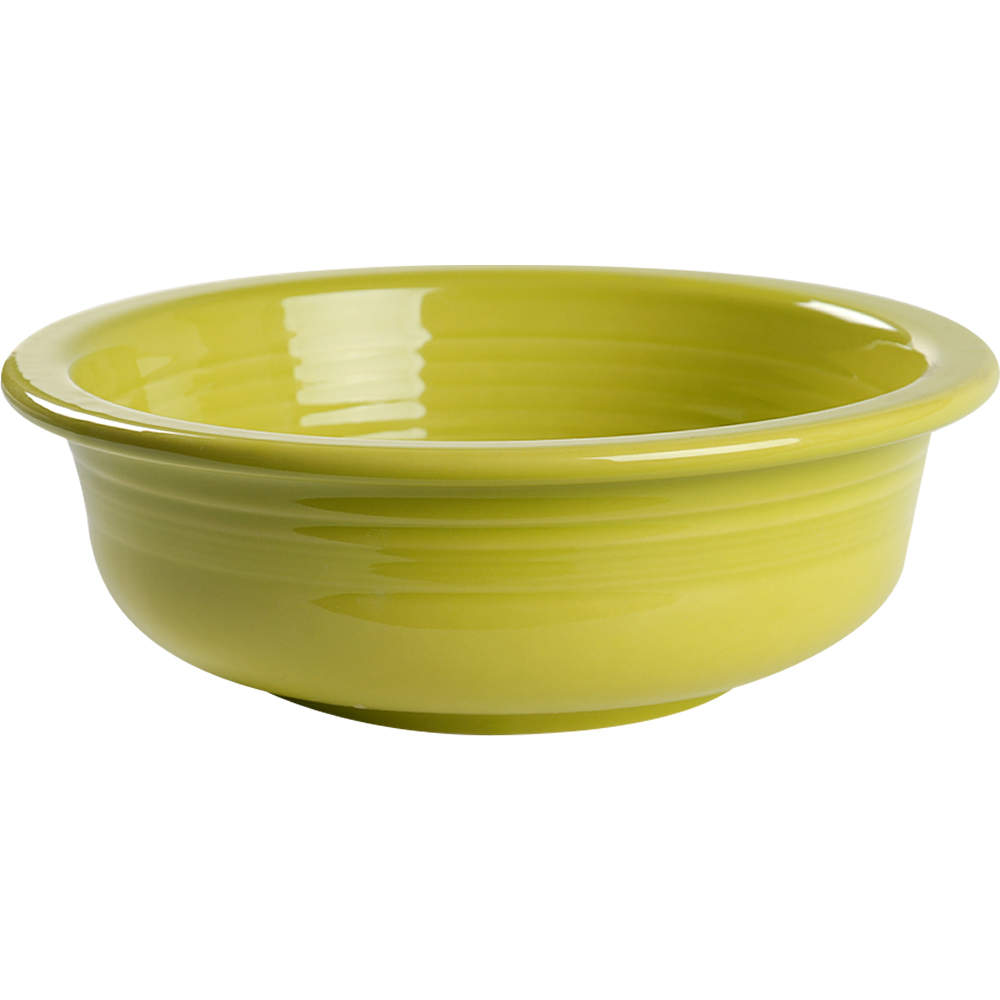Fiesta Lemongrass (Intro 2009) 8" Round Vegetable Bowl by Homer Laughlin -1