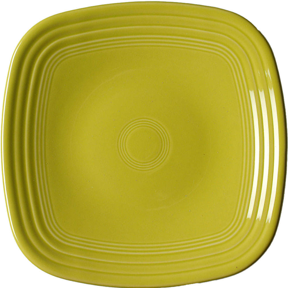 Fiesta Lemongrass (Intro 2009) Square Luncheon Plate by Homer Laughlin -1