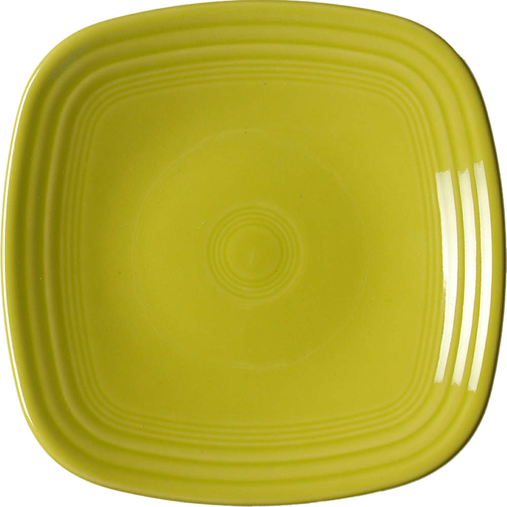 Fiesta Lemongrass (Intro 2009) Square Salad Plate by Homer Laughlin -1