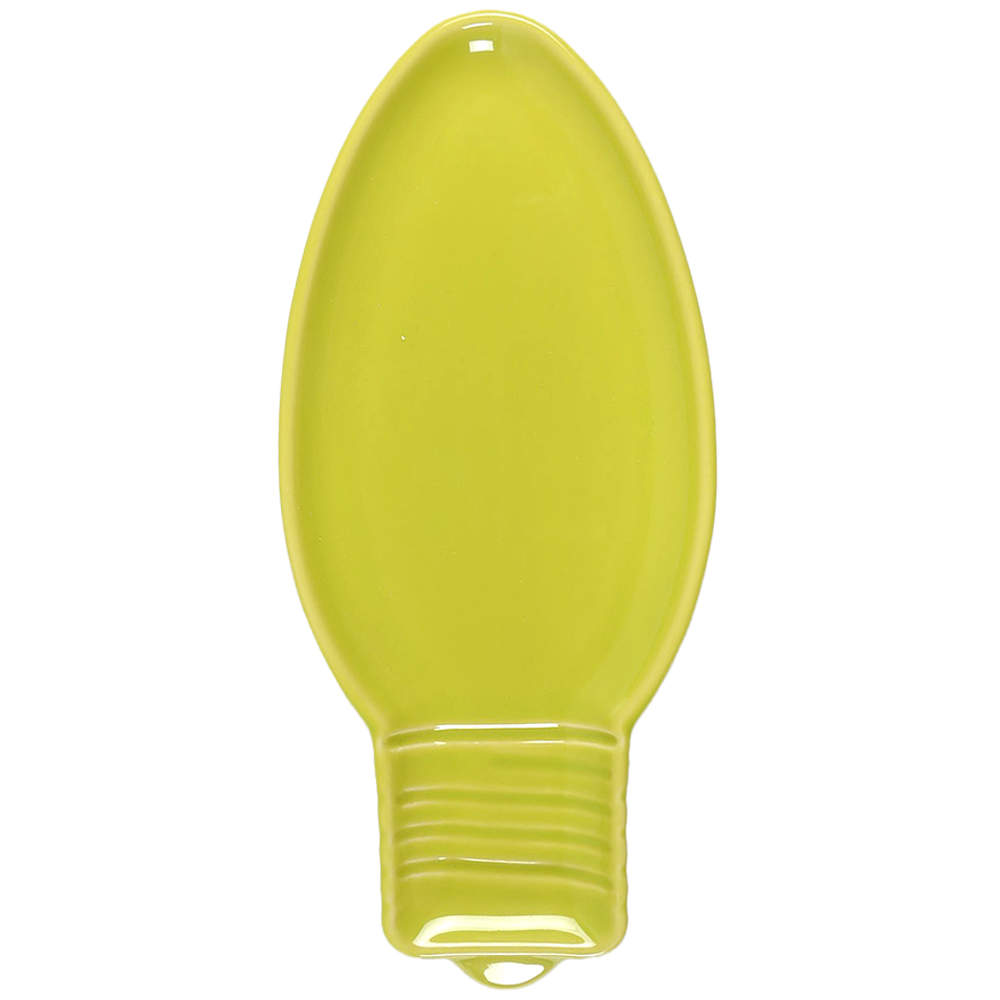 Fiesta Lemongrass (Intro 2009) Light Bulb Shaped Appetizer Plate by Homer Laughlin -1