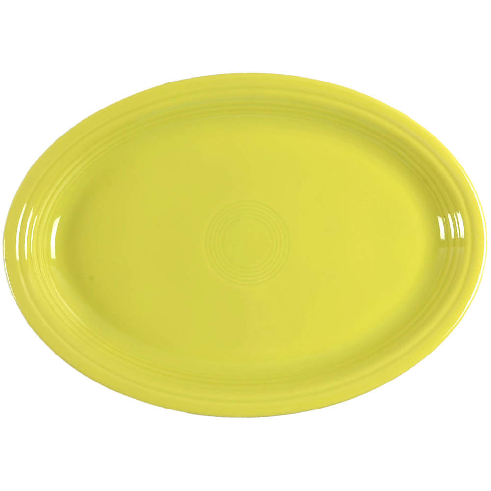 Fiesta Lemongrass (Intro 2009) 19" Oval Serving Platter by Homer Laughlin -1