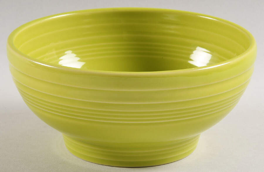 Fiesta Lemongrass (Intro 2009) 6" Footed Bowl by Homer Laughlin -1
