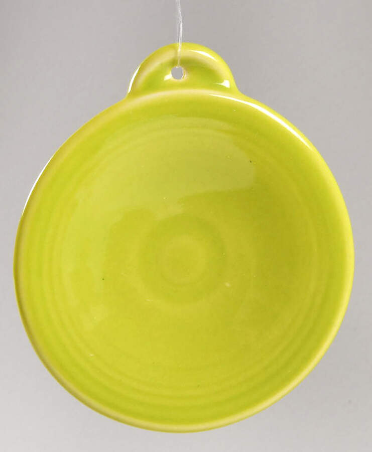 Fiesta Lemongrass (Intro 2009) Plate Shape Ornament by Homer Laughlin -1