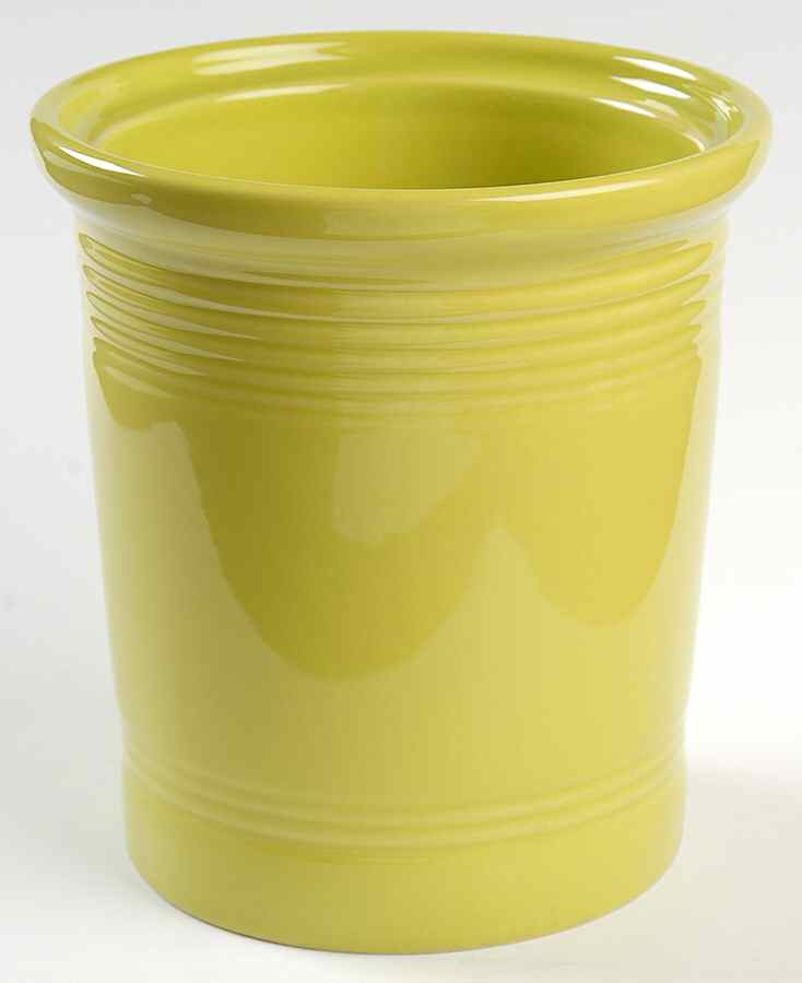 Fiesta Lemongrass (Intro 2009) Small Canister No Lid by Homer Laughlin -1