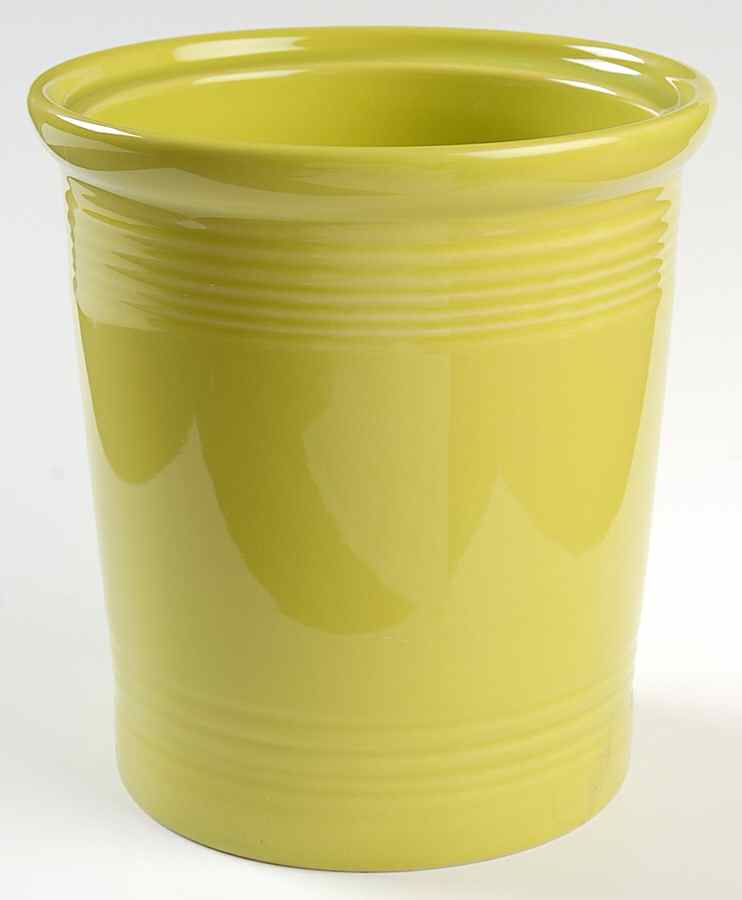Fiesta Lemongrass (Intro 2009) Medium Canister No Lid by Homer Laughlin -1