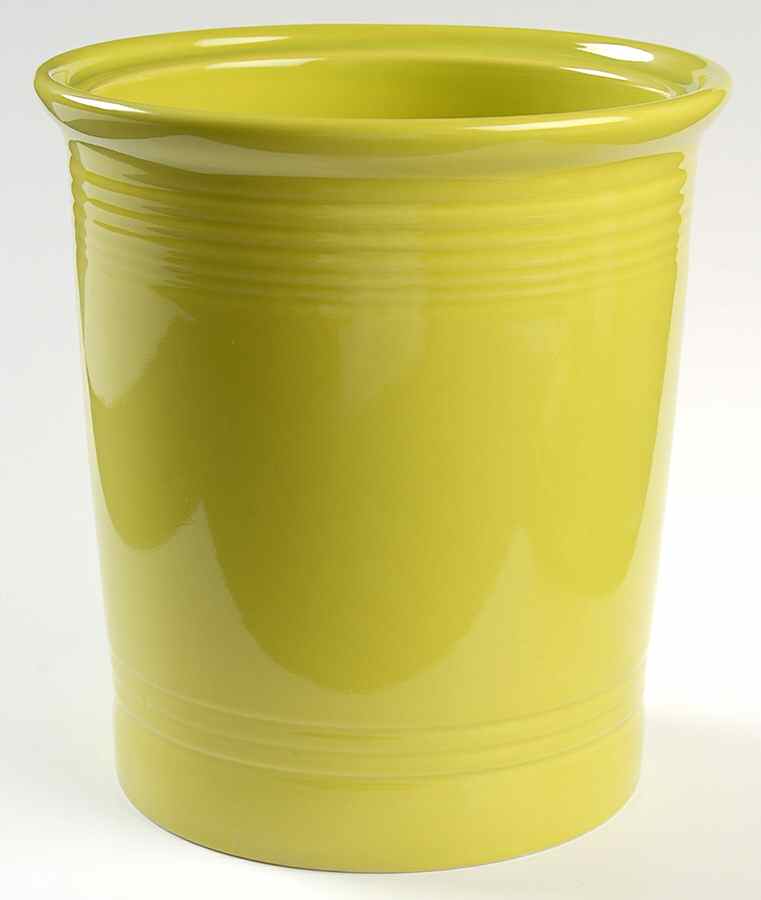 Fiesta Lemongrass (Intro 2009) Large Canister No Lid by Homer Laughlin -1