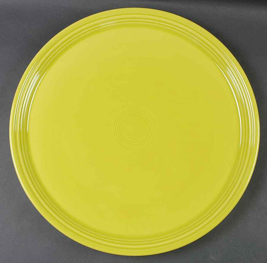 Fiesta Lemongrass (Intro 2009) 15" Pizza Tray by Homer Laughlin -1