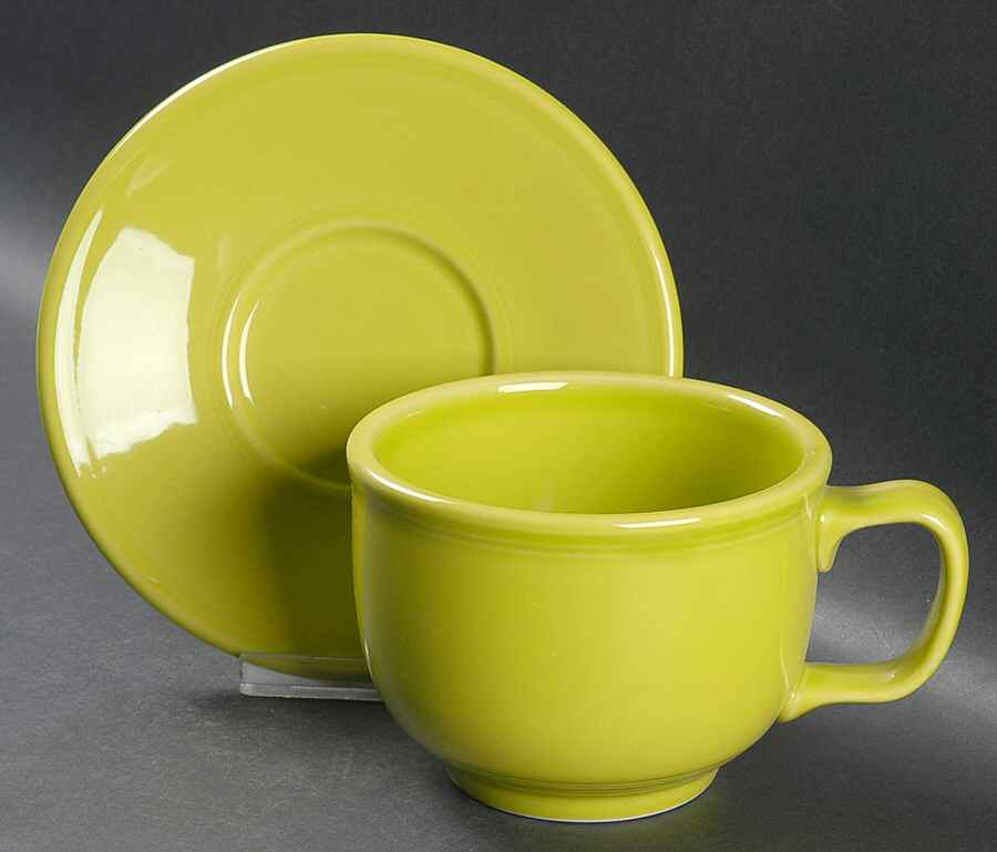Fiesta Lemongrass (Intro 2009) Jumbo Cup by Homer Laughlin -1