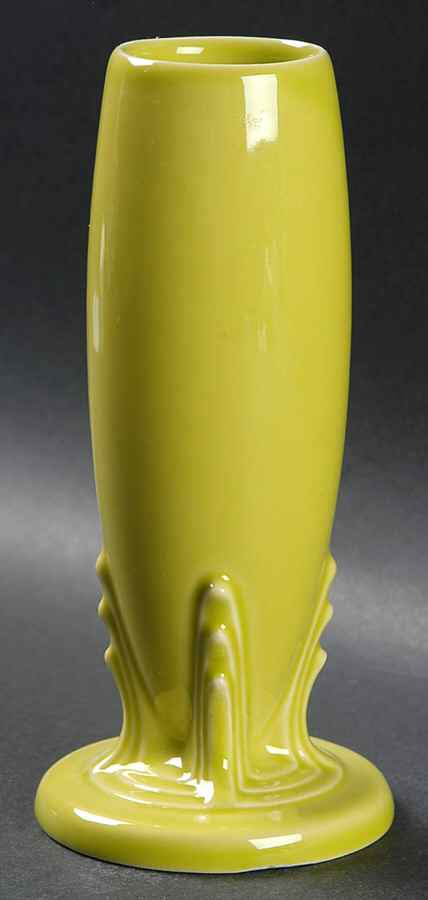 Fiesta Lemongrass (Intro 2009) 6" Bud Vase by Homer Laughlin -1