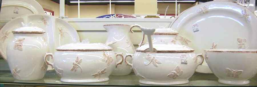 Dragonfly & Butterfly Tureen & Lid w/Ladle by Home Essentials-1