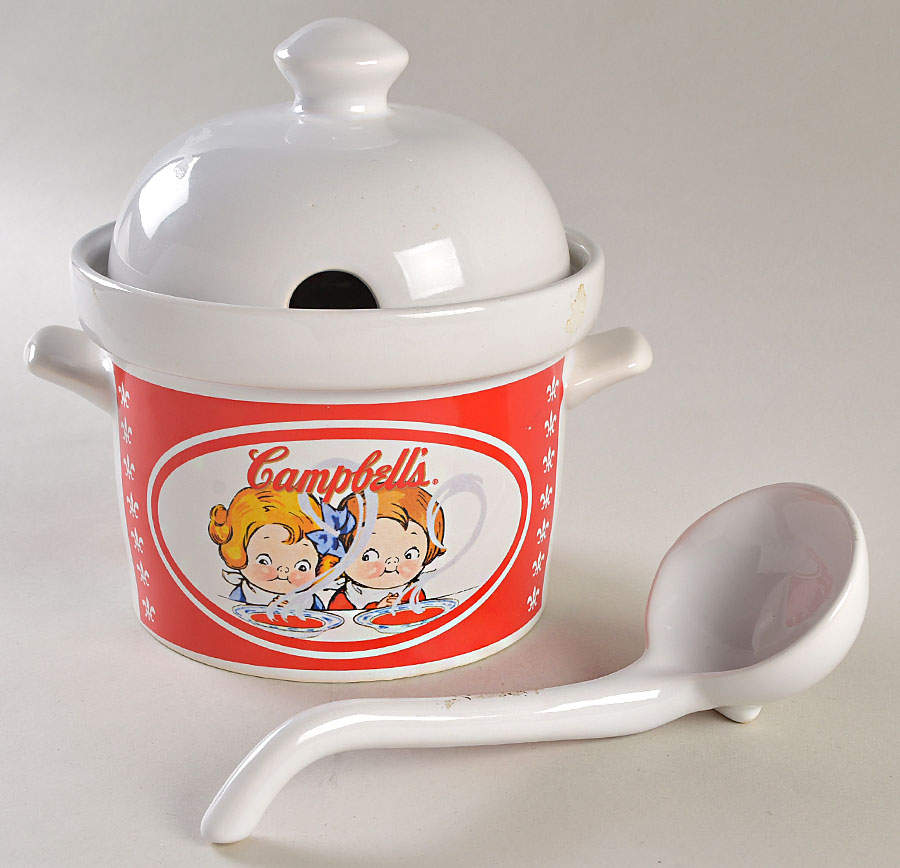 Campbell's Soup Tureen & Lid W/Ladle by Houston Harvest Gift Products-1