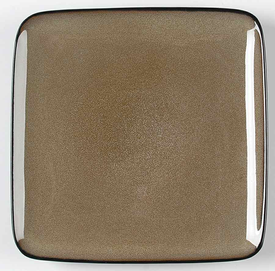 Rave Dark Sand (Square) Salad/Dessert Plate by Home Trends-1