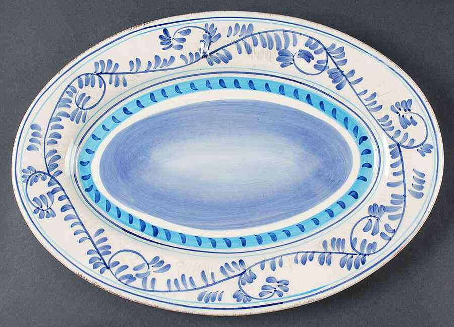 Amalfi Coast 13" Oval Serving Platter by Home Essentials-1