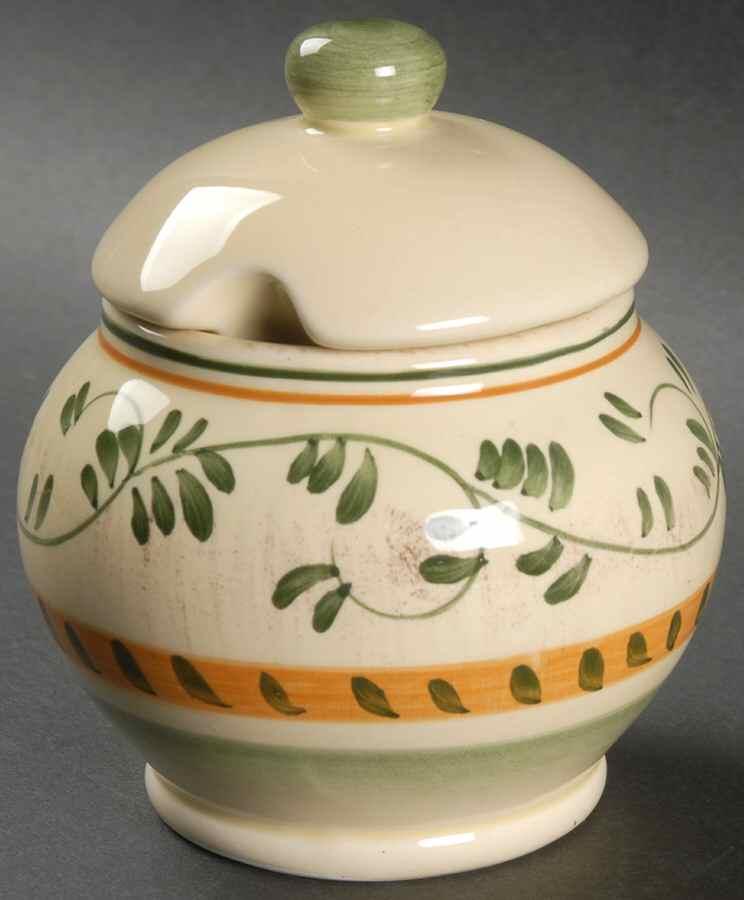 Amalfi Verde Sugar Bowl & Lid by Home Essentials-1
