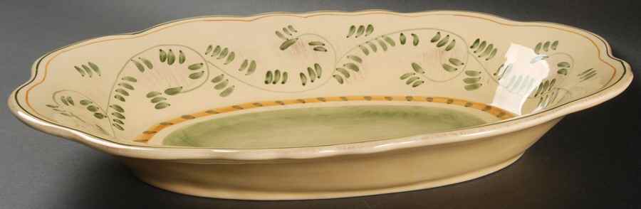 Amalfi Verde 14" Deep Round Platter by Home Essentials-1