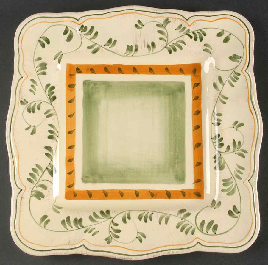 Amalfi Verde Square Dinner Plate by Home Essentials-1