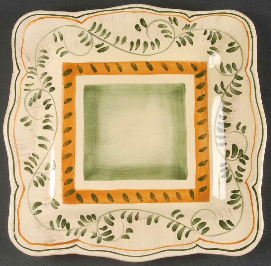 Amalfi Verde Square Luncheon Plate by Home Essentials-1