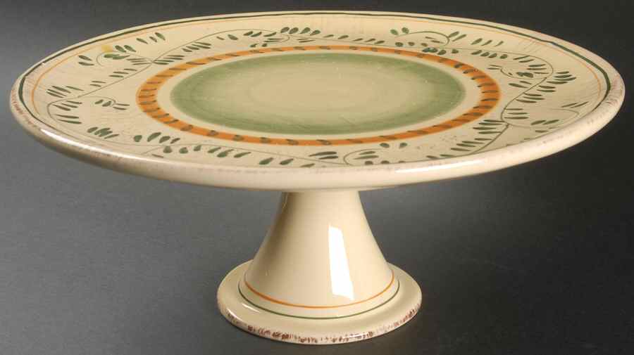 Amalfi Verde 12" Diameter Pedestal Cake Stand by Home Essentials-1
