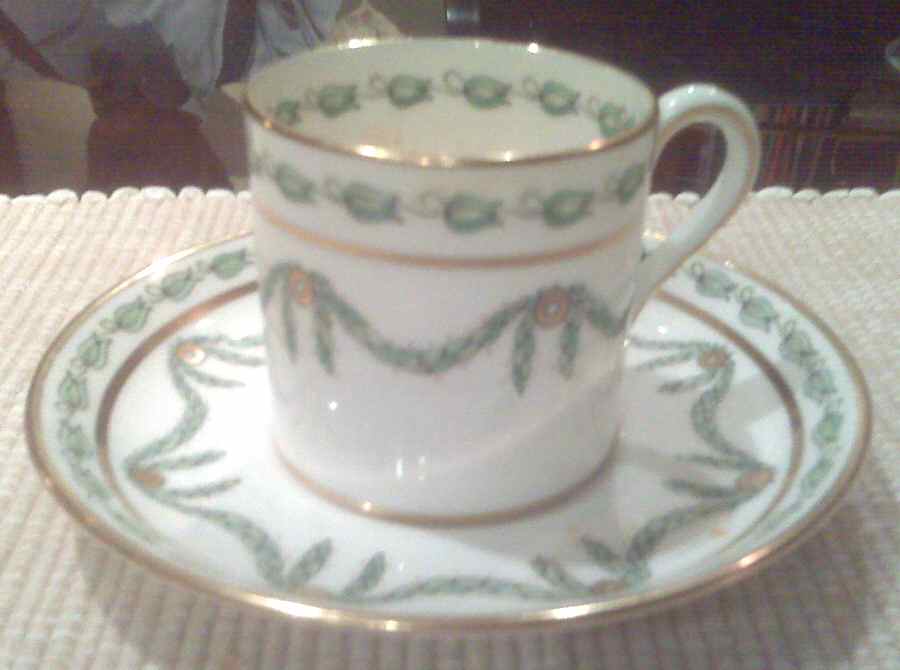 13698 (Smooth) Flat Demitasse Cup & Saucer Set by Hammersley-1