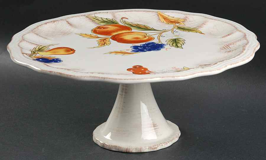 Granada 12" Diameter Pedestal Cake Stand by Home Essentials-1