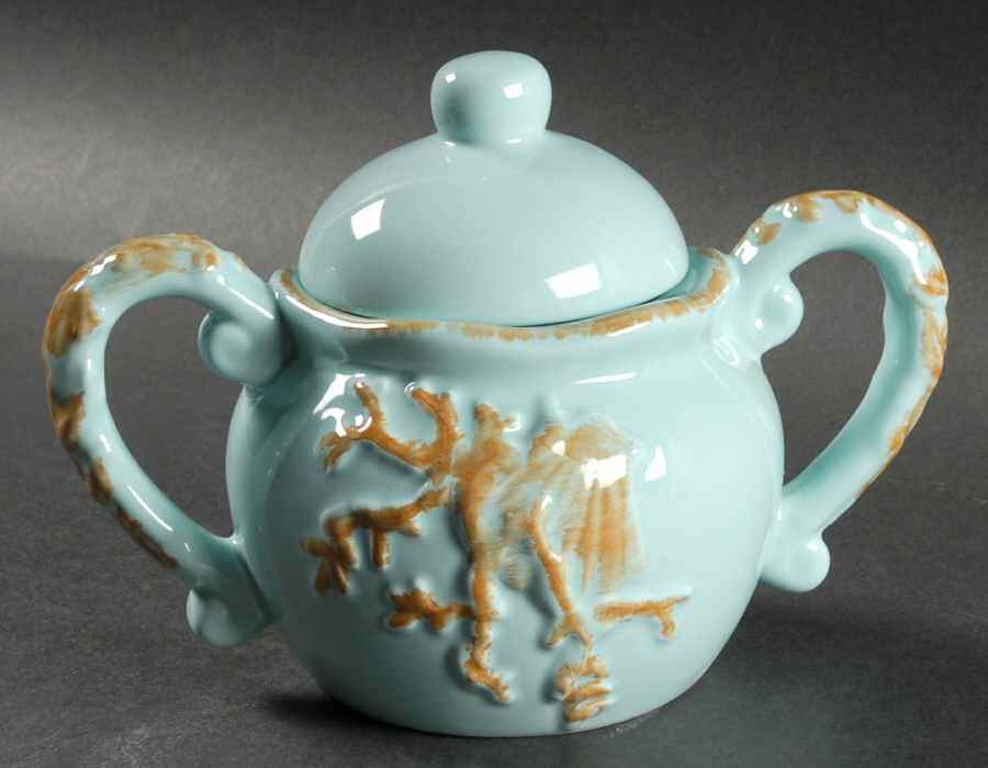 Reef Aqua Sugar Bowl & Lid by Home Essentials-1