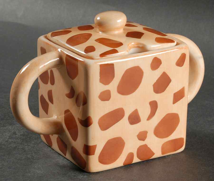 Safari Square Sugar Bowl & Lid by Home Essentials-1