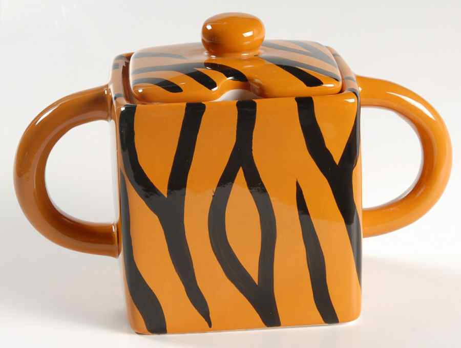 Safari Square Sugar Bowl & Lid by Home Essentials-1