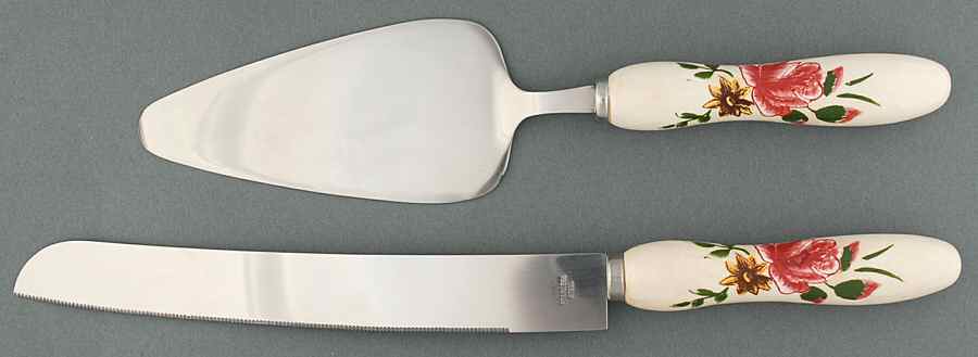 Fantasia (2 Pc) Cake Set (Knife and Server) by Home Essentials-1