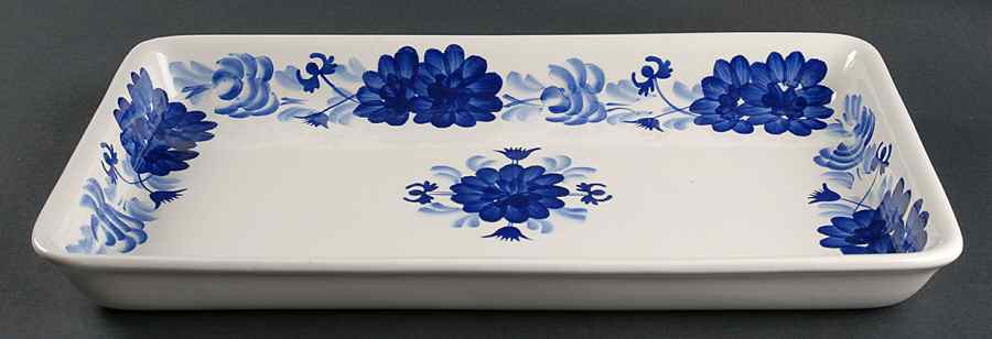 Flower 15" Rectangular Baker by Kent Pottery-1