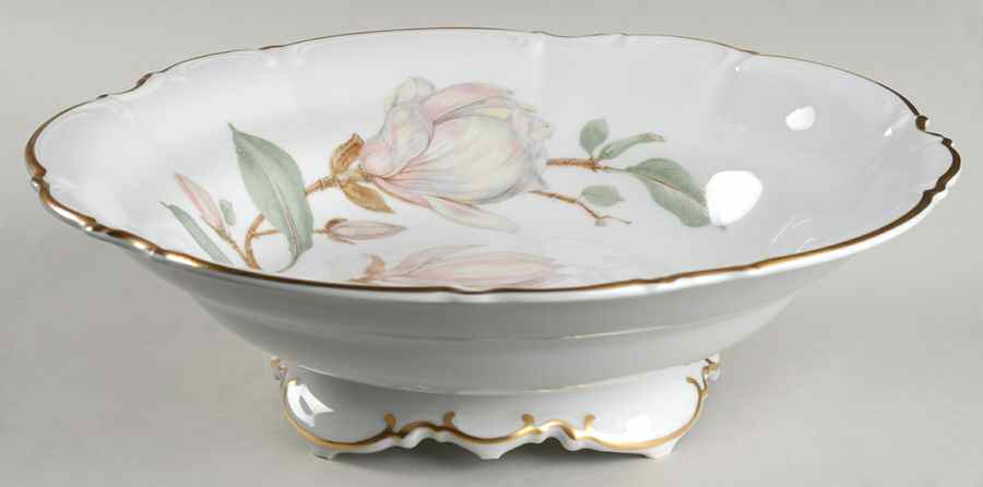 Magnolia (8230, Sylvia, White) 10" Round Vegetable Bowl by Hutschenreuther-1