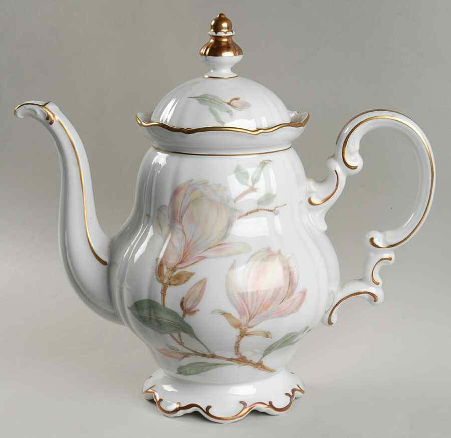 Magnolia (8230, Sylvia, White) Coffee Pot & Lid by Hutschenreuther-1