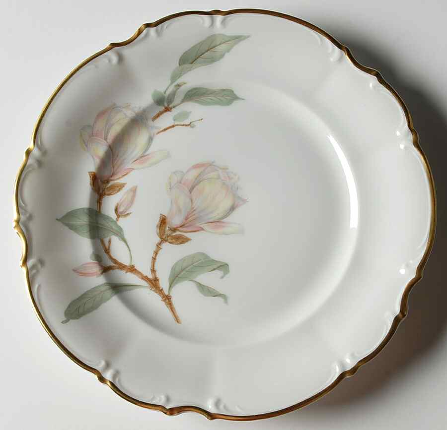 Magnolia (8230, Sylvia, White) Salad Plate by Hutschenreuther-1