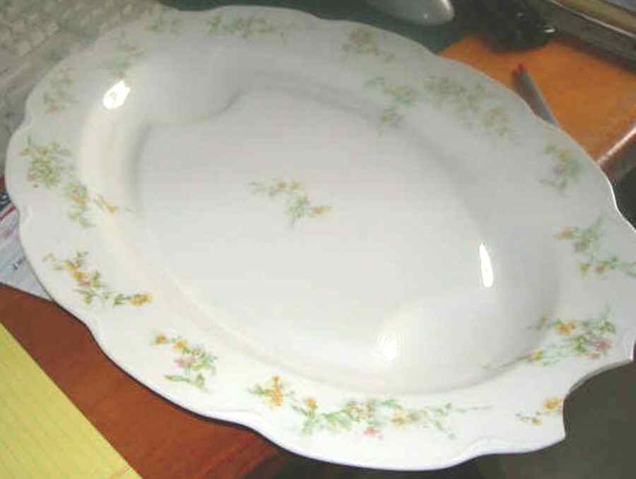H3938 18" Oval Serving Platter by Haviland-1