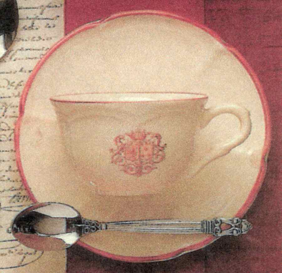 Manoir Flat Cup & Saucer Set by Horchow-1