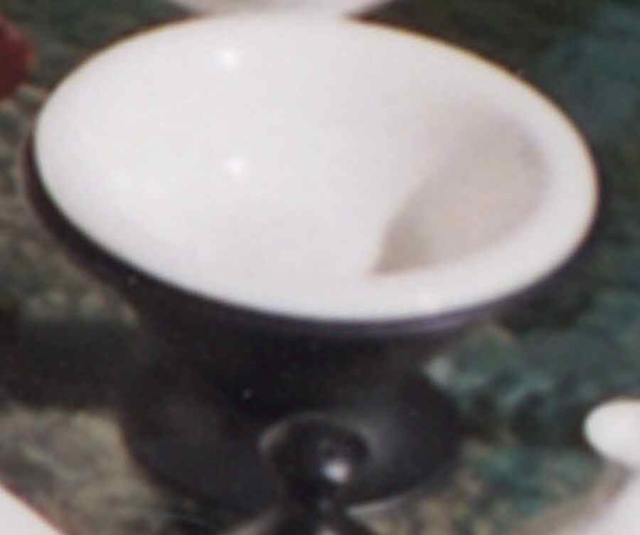 Z Ware White Black Compote by Hyalyn-1