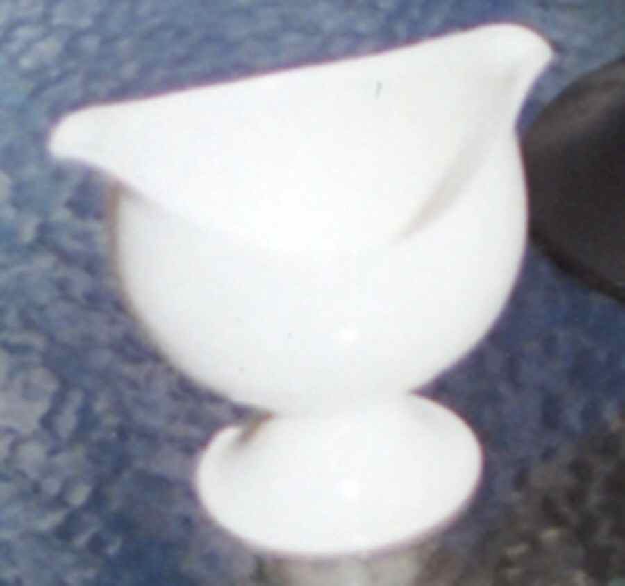 Z Ware White Black Gravy Boat by Hyalyn-1