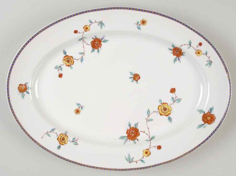 H3945 13" Oval Serving Platter by Haviland-1