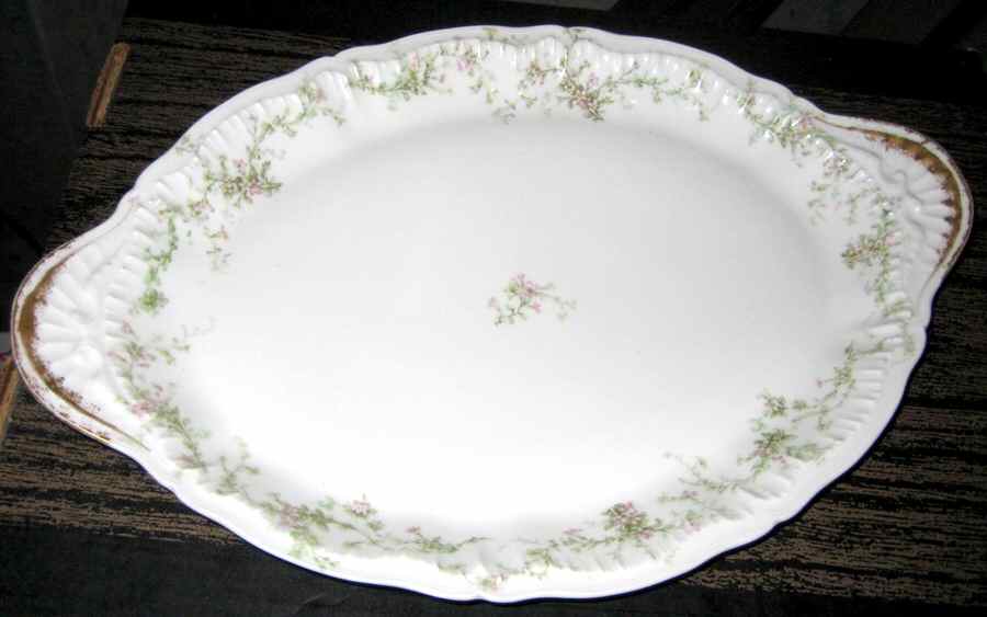 Schleiger 1024B-1 14" Oval Serving Platter by Haviland-1