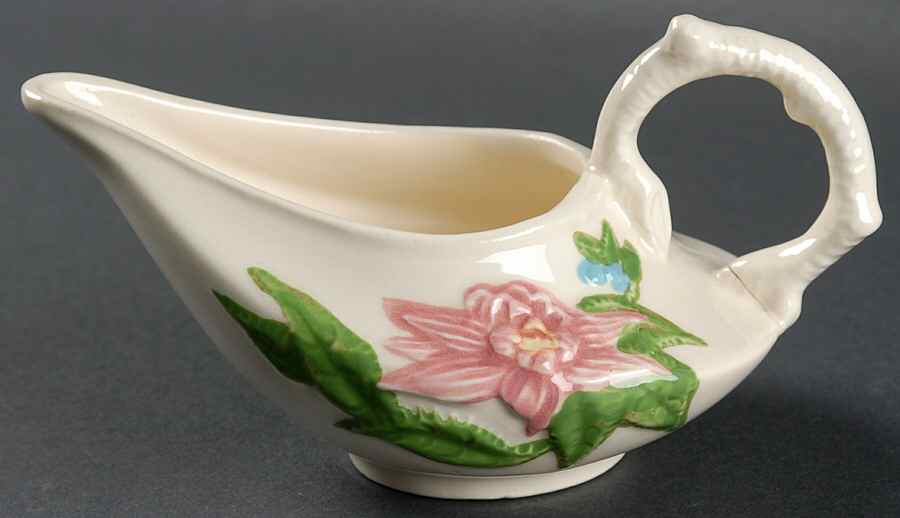 Woodland White (Hi Gloss) Creamer by Hull-1