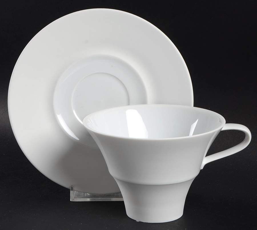 Velvet Flat Cup & Saucer Set by Hering Berlin-1