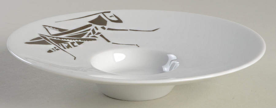 Outline Platinum 7" Thick Rim Bowl by Hering Berlin-1